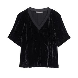 & Other Stories x RODARTE Crushed Velvet Blouse